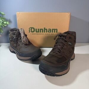 Dunham Cloud Plus Mid ll Men's Waterproof Leather Hiking Boots Lace Up Size 8 2E